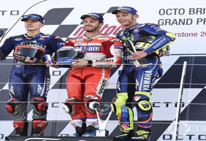 Andrea Dovizioso Rebut Juara MotoGP di Sirkuit Silverstone
