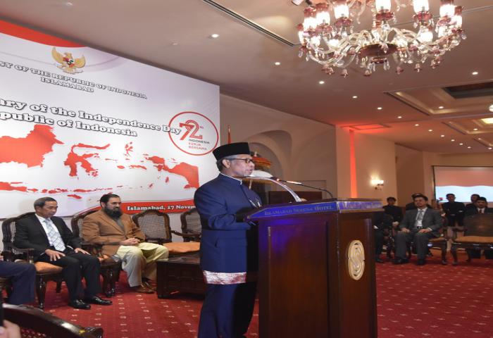 Resepsi Diplomatik Hut 72 RI di Islamabad