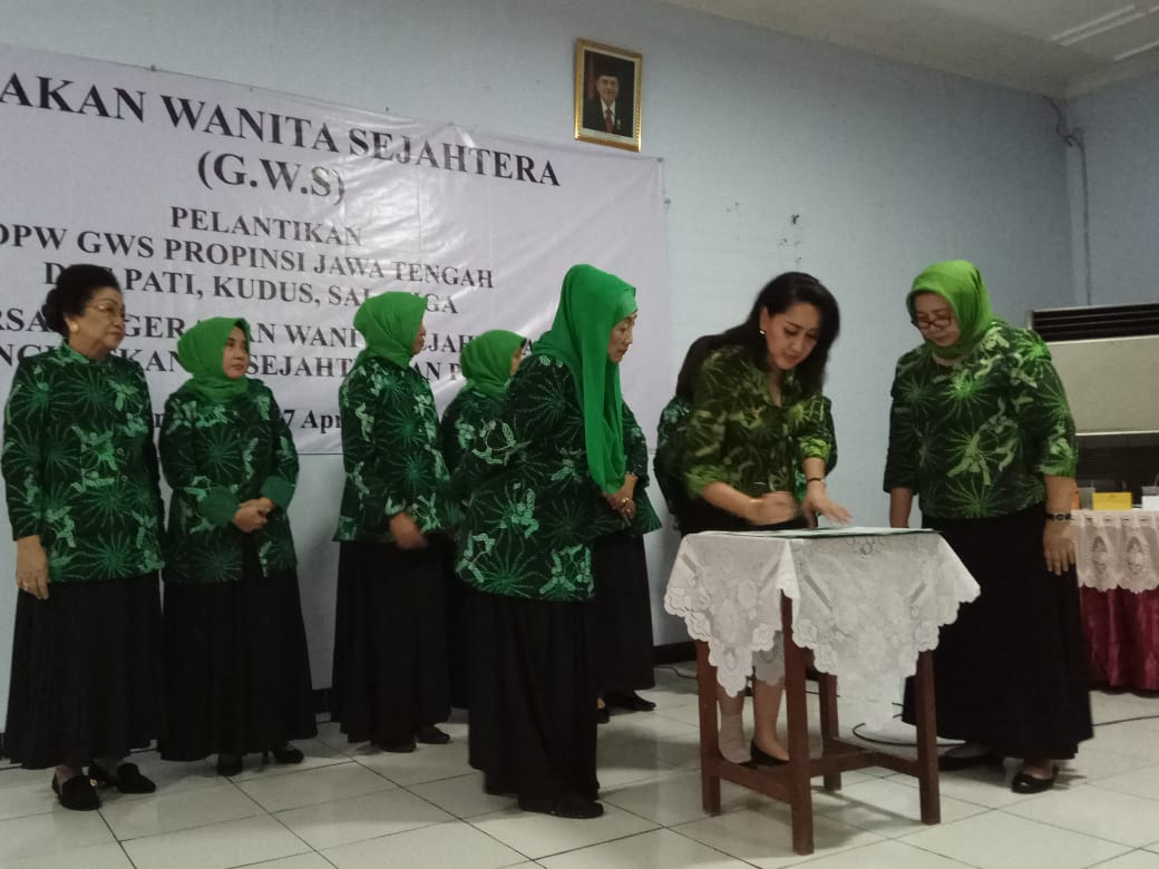 Pelantikan Pengurus Gerakan Wanita Sejahtera  DPW Propinsi Jawa Tengah