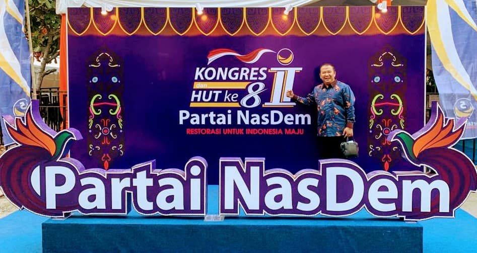 Bakal Calon Bupati Jember Hendy Siswanto di Acara HUT Partai Nasdem