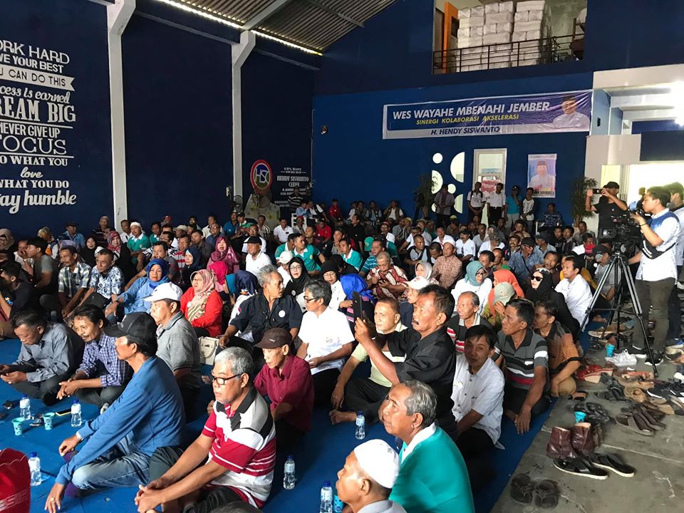 Dukungan Untuk Bakal Calon Bupati Jember H Hendy Siswanto Mengalir Deras