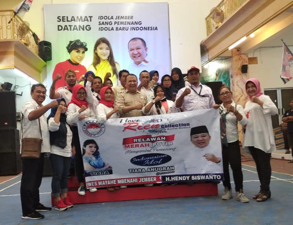 H Hendy Siswanto Menyambut Finalis Indonesian Idol Tiara Anugrah di Jember