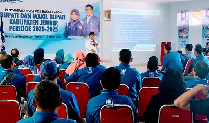  H Hendy Siswanto Sampaikan Visi dan Misi Bakal Calon Bupati Jember di PAN