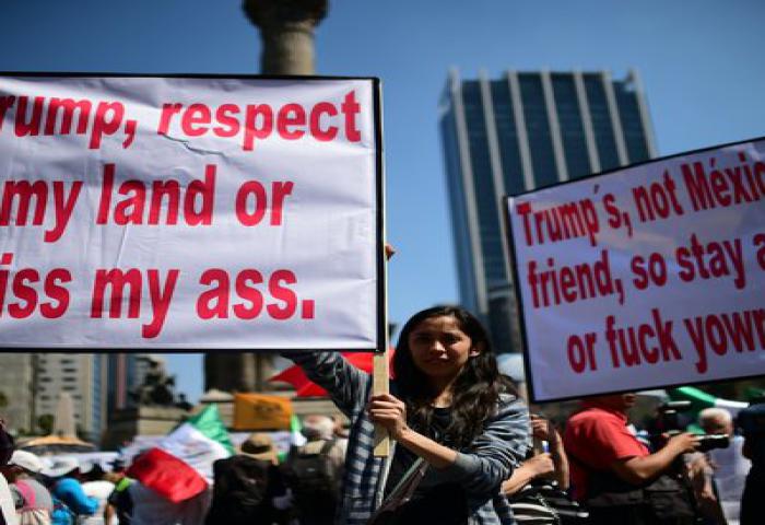 Protes Anti-Trump di Meksiko 