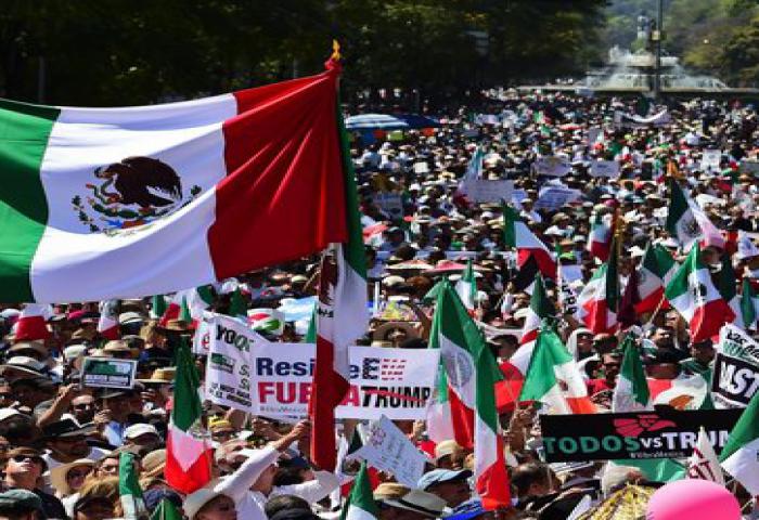 Protes Anti-Trump di Meksiko 