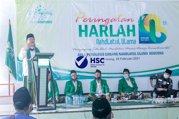 Bupati Jember H Hendy Siswanto di Harlah NU di Kencong: Semoga NU Terus Hidup Menyatukan Umat 