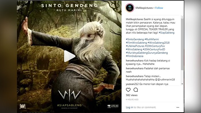 Ini Lhoo Penampakan Sinto Gendeng di Film Wiro Sableng