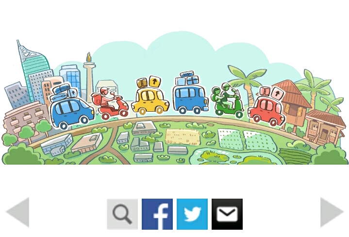 Google Doodle Ikutan Mudik