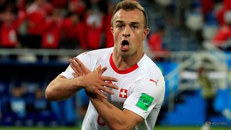FIFA Investigasi Selebrasi Xherdan Shaqiri dan Granit Xhaka