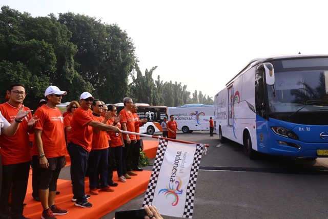 Kemenpar Luncurkan Bus Wonderful Asian Games 2018