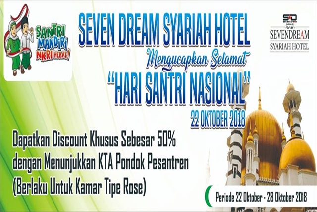 Seven Dream Syariah Hotel Berikan Diskon Lagi!