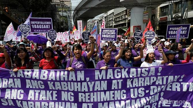 Ribuan Perempuan Protes Duterte di Hari Perempuan Internasional