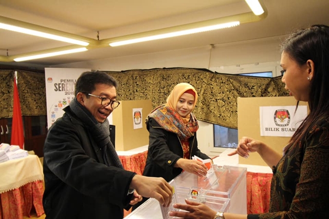 Pemilih di KBRI Swiss Antusias Mencoblos