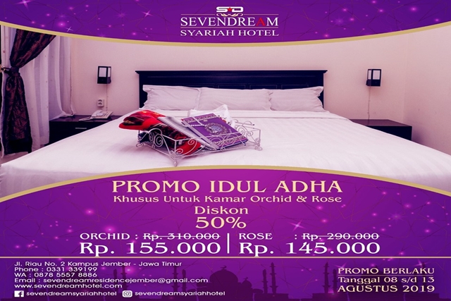 Sambut Iedul Adha, Seven Dream Syariah Hotel Tebar Promo