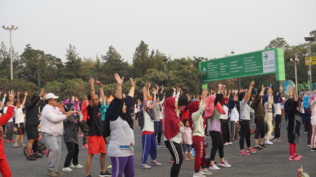 Damai Putra Group Meriahkan Car Free Day di Kota Harapan Indah