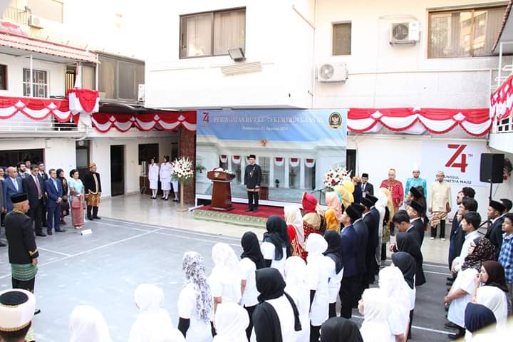 Upacara HUT RI ke-74 di Suriah Berlangsung Khidmat