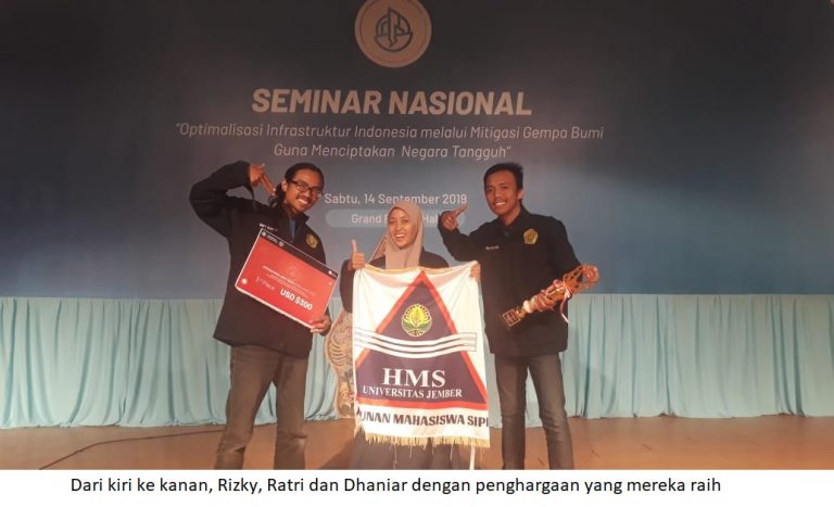 Mahasiswa Jember Kembangkan Model Rangka Atap Untuk Huntara