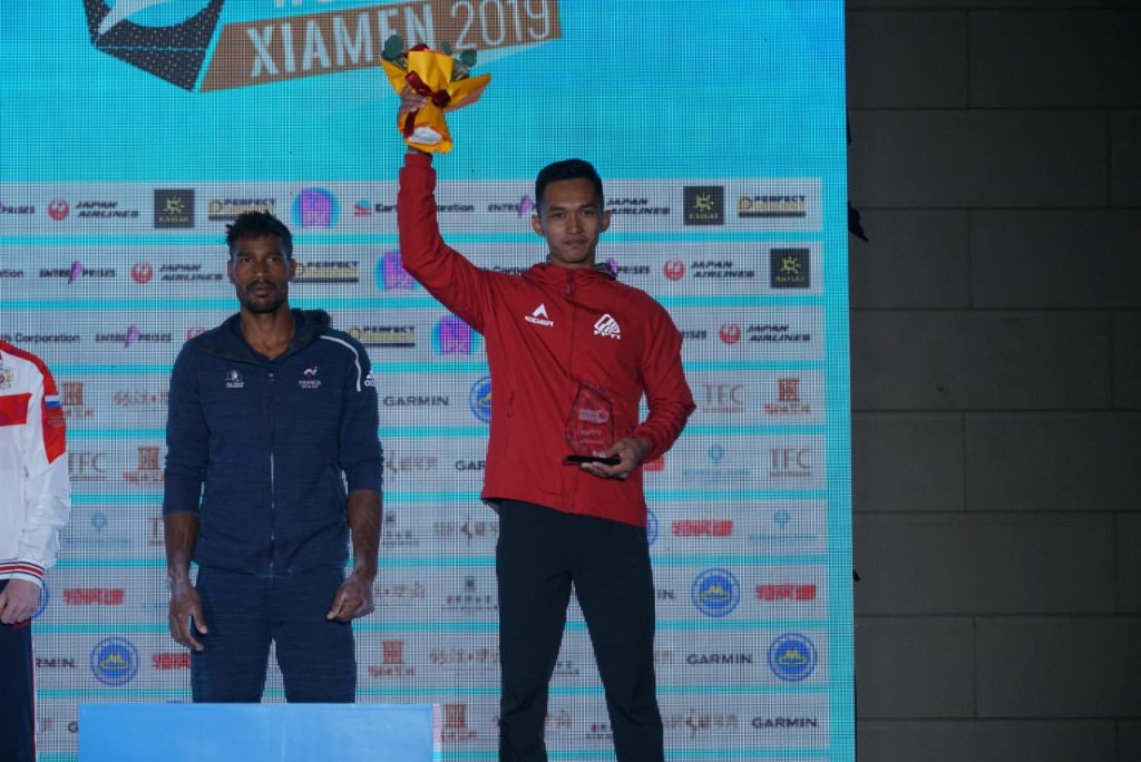 Atlet Panjat Tebing Aries dan Alfian Ranking 3 Dunia di Nomor Speed