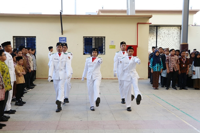 Siswa Sekolah Indonesia Jeddah Ikrarkan Persatuan dalam Kebhinnekaan