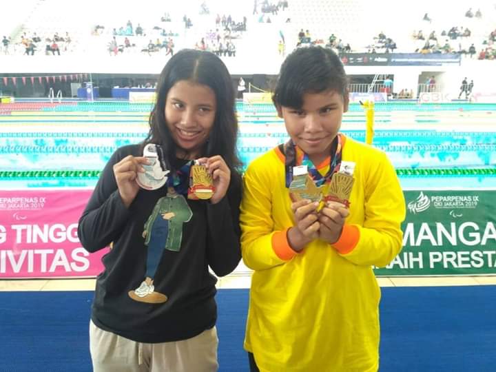 Warga Binaan Panti Sosial Bina Netra dan Rungu Wicara Cahaya Batin Sabet 6 Medali Emas di Kejuaraan Para Swimming 2019