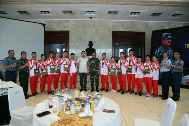 Panglima TNI: Bangga Atas Prestasi Yang Telah di Raih Tim Karate Indonesia Pada Sea Games 2019