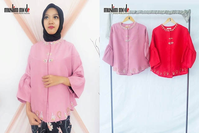 Kebaya Blouse Tangan Balon Muslim Mode