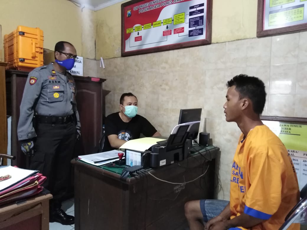Polsek Arjasa Jember Dalam Hitungan Jam Berhasil Bekuk Pelaku Curanmor