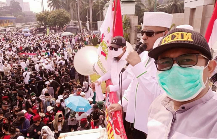 Geruduk DPR, Massa PA 212: RUU HIP Bikin Rusak Negara, Layak Disetop