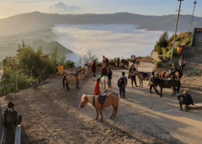 Cuaca Gunung Bromo Tembus 3 Derajat Celcius, Muncul Embun Frost