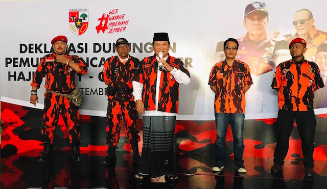 Deklarasi PEMUDA PANCASILA Kawal dan Menangkan Hendy Siswanto-Gus Firjaun di Pilbup Jember 2020