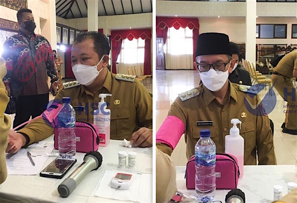 Bupati & Wabup Jember Beserta Istri Disuntik Vaksinasi COVID-19