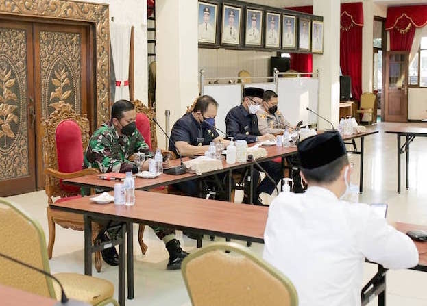 Bupati Jember Rakor dengan Menkopolhukam, Mahfud MD