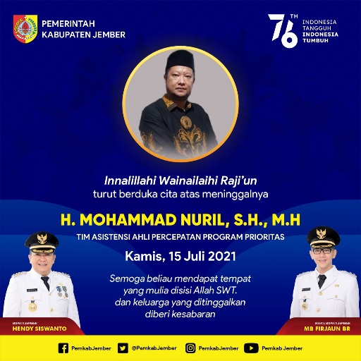 Berita Duka Berpulangnya H Mohamad Nuril, SH, MH