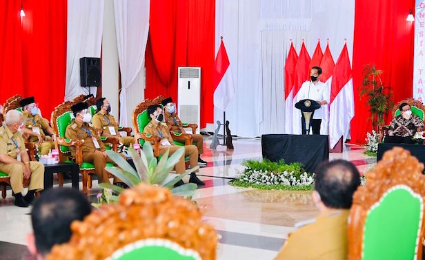 Presiden RI: Kepala Daerah dan Forkopimda Tetap Waspada Meski Kasus Covid-19 Sudah Turun