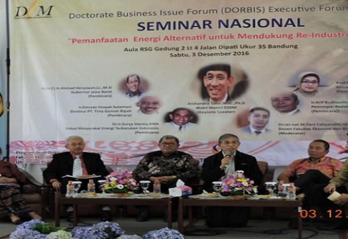 FE Bisnis Unpad Ambil Peran Pikirkan Masalah Energi Alternatif di Indonesia