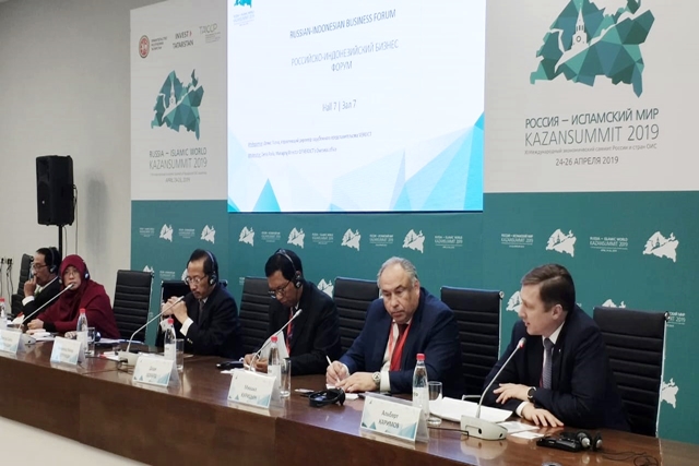 Indonesia-Rusia Bisnis Forum saat Kazan Summit 2019 di Kazan.jpg