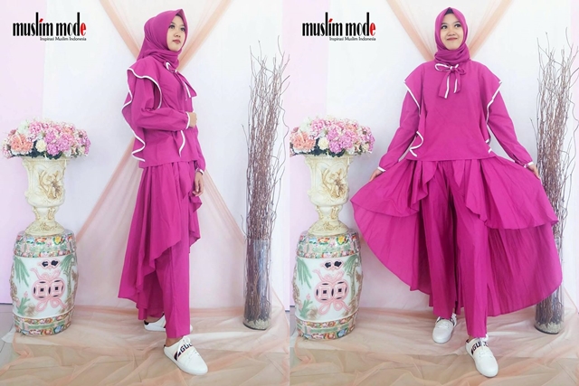 BMD Setelan Rok Celana Muslim Mode BMD Setelan Rok Celana Muslim Mode