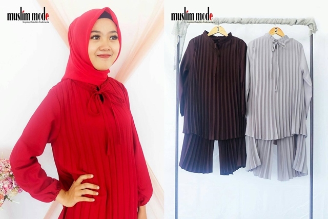 BMD Setelan Plisket Muslim Mode