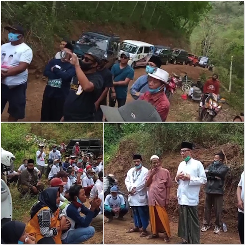 Gus Firjaun ke Pelosok Desa, Jalan Tanah Saat Hujan Licin tak Bisa Dilalui.jpg
