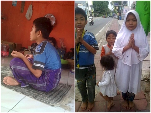 Bersama adik-adik selalo mendoakan mendiang sang Ayah.jpg