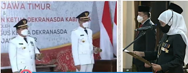 Pelantikan Bupati Jember Hendy Siswanto dan Wakil Bupati Jember, MB Firjaun BR.png
