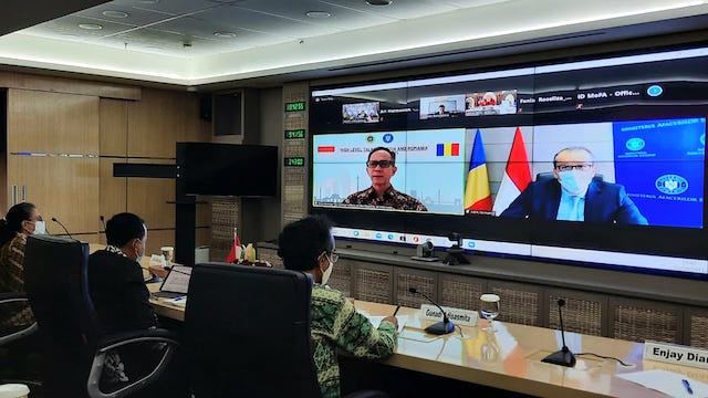 Suasana Gelar High Level Talk Indonesia-Rumania.jpeg