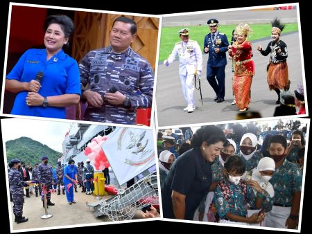 Marsekal TNI AL Yudo Margono dan Istri, AKBP Veronica Yulis Prihayati.jpg