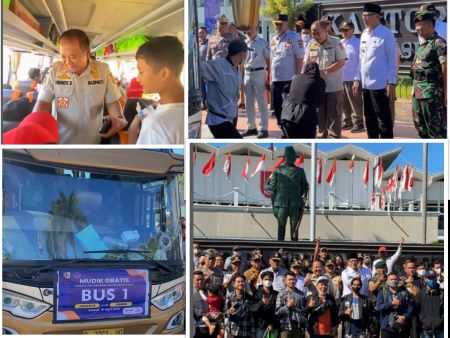Tiba dan berangkat pemudik naik bus mudik gratis dari Pemkab Jember.jpg