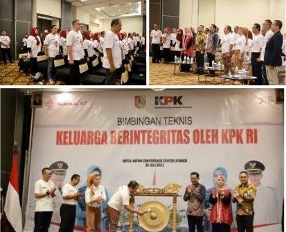 Bersinergi dengan KPK RI, Pemkab Jember Gelar Bimtek Keluarga Berintegritas .jpg