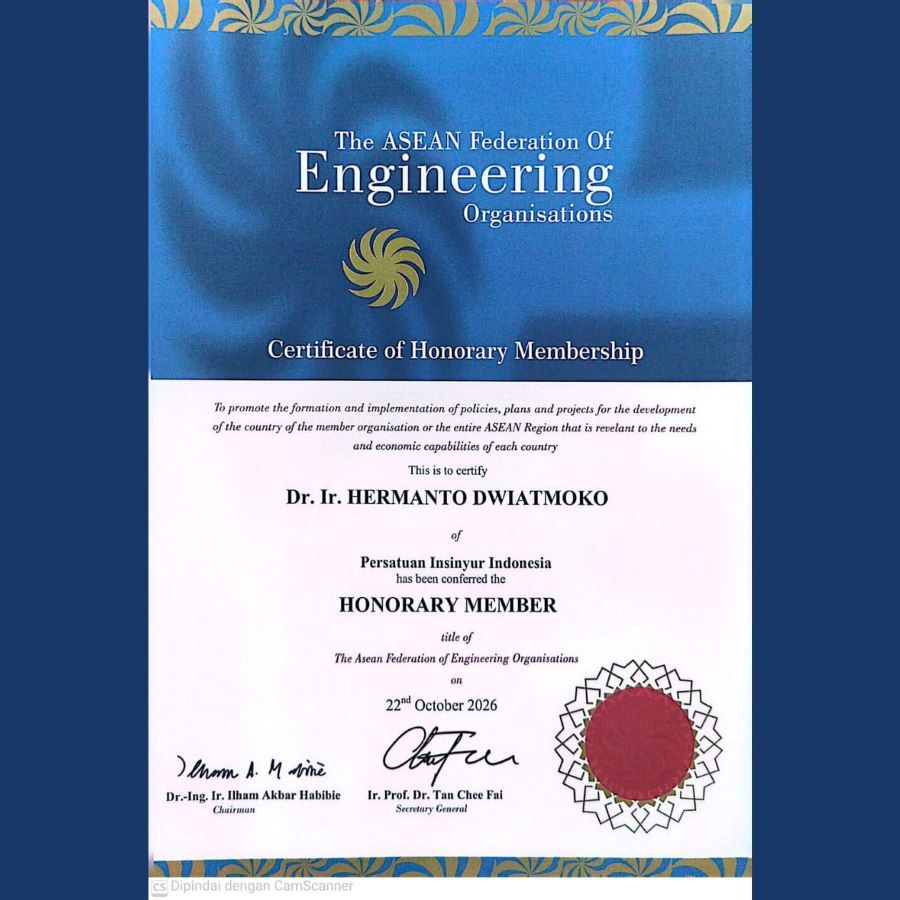 Certificate of Honorary Membership The ASEAN Federation of Engineering Organizations untuk Dr. Hermanto Dwiatmoko.jpeg